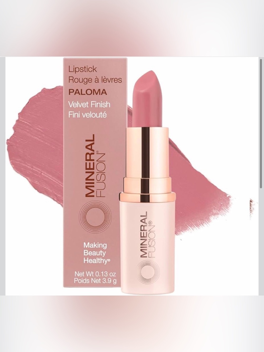 NWT Mineral Fusion Velvet Lipstick in Paloma